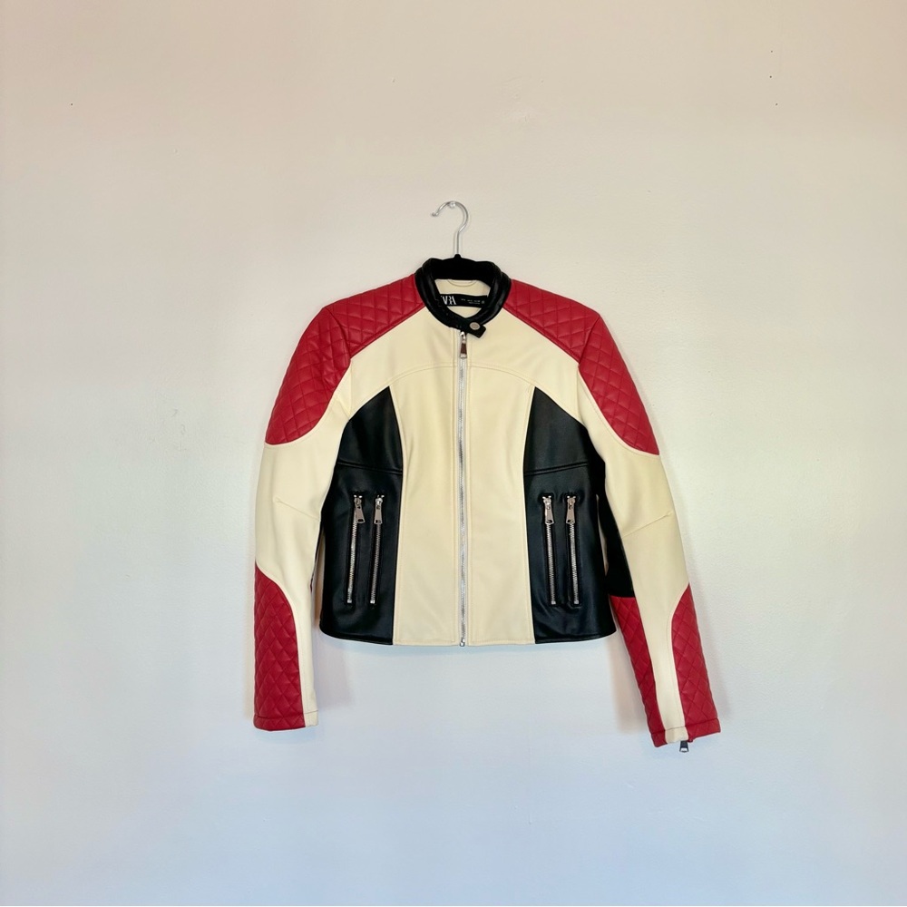 Zara Faux Leather Moto Jacket